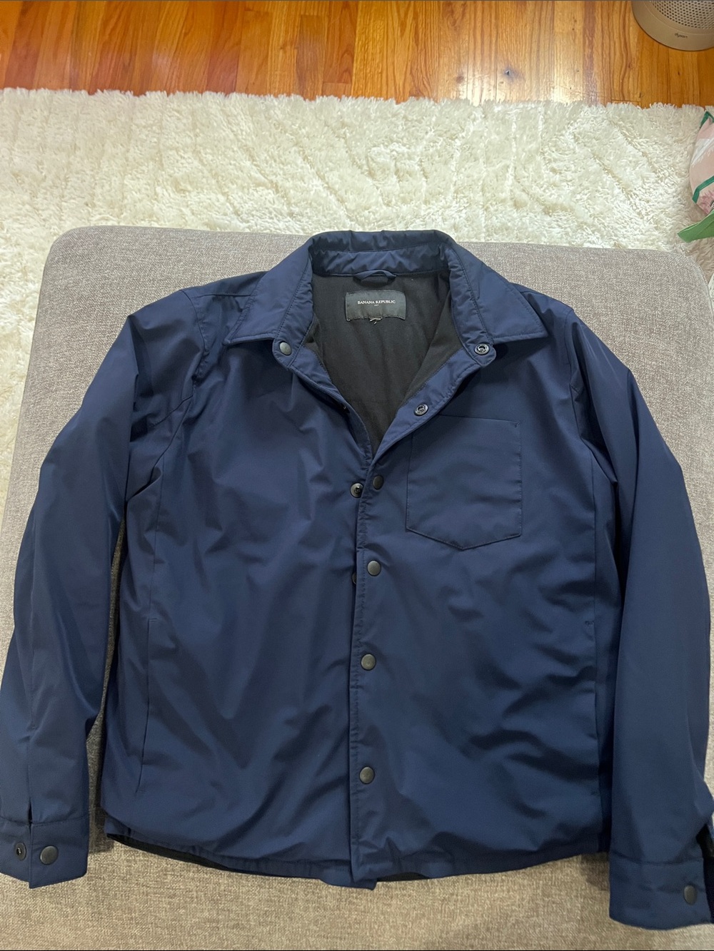 Men's Banana Republic Navy Button-Front Jacket